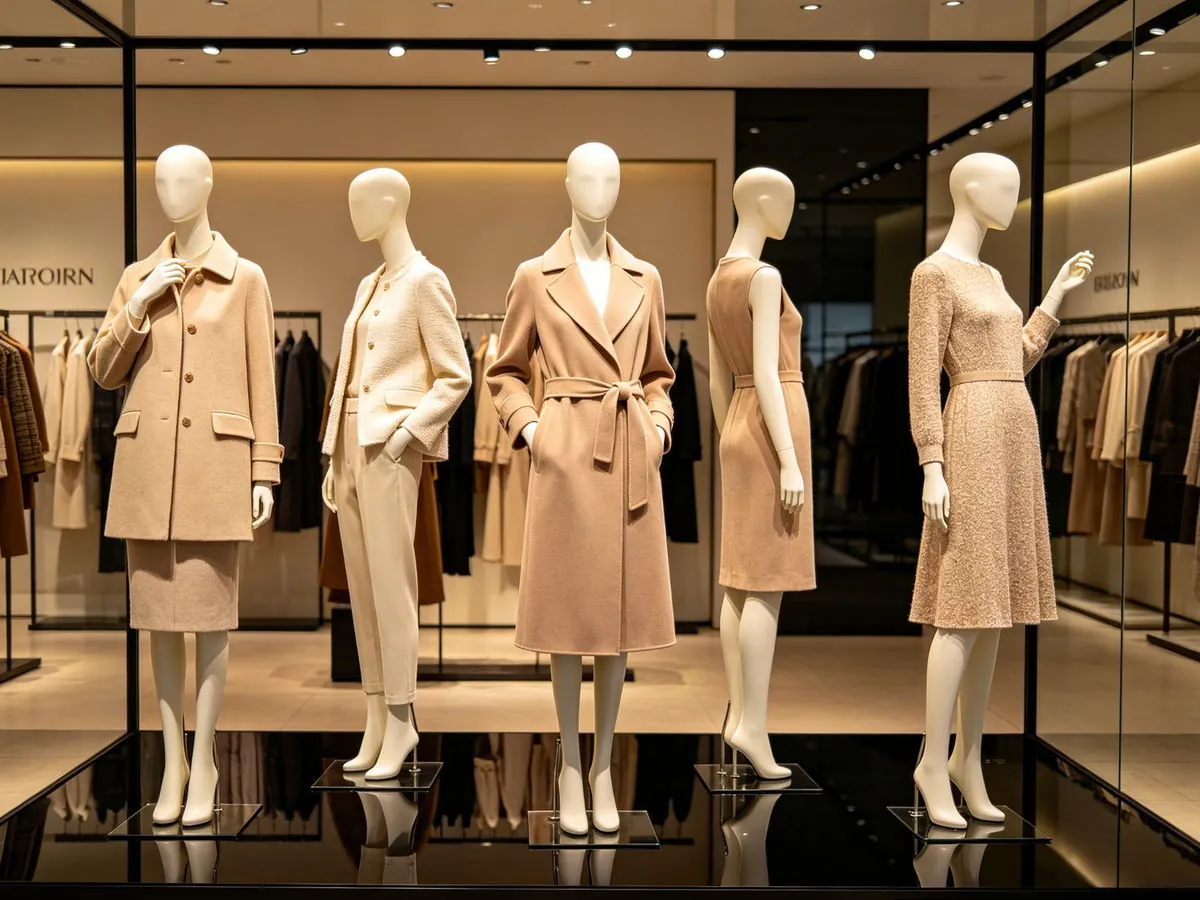 Glossy white full body mannequins supplied for a US retail chain window display