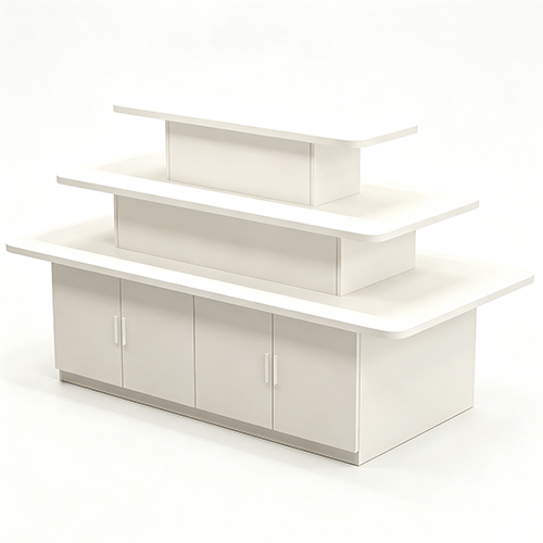 Tiered Retail Island Display Counter