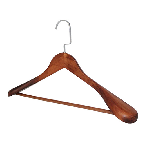 Wide Shoulder Solid Wood Garment Hanger