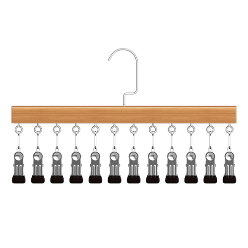 Wooden Multi-clip Hanger